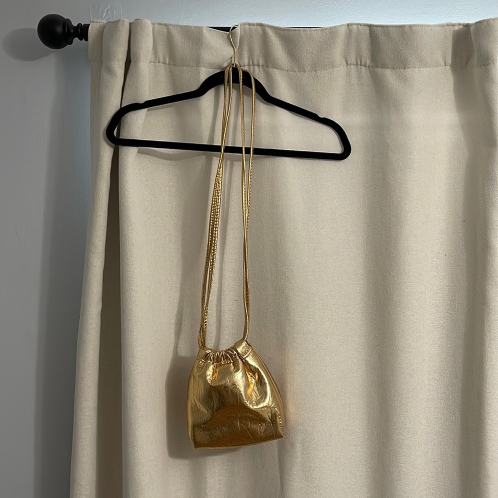 Zara gold bag with straps